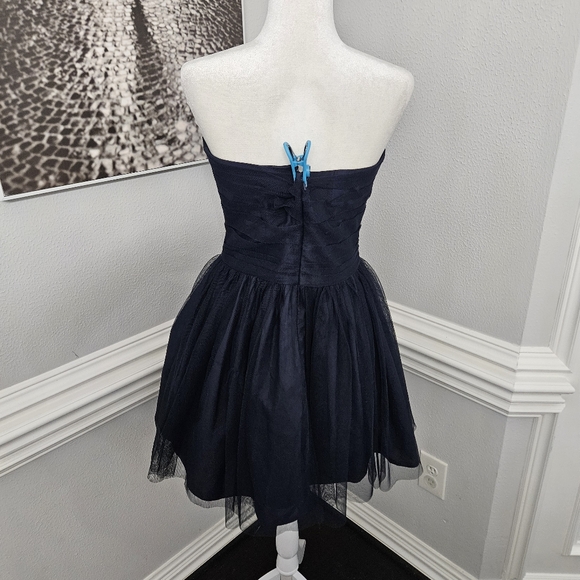 Bill Levkoff Strapless Midnight Blue Dress 12 - Picture 6 of 8
